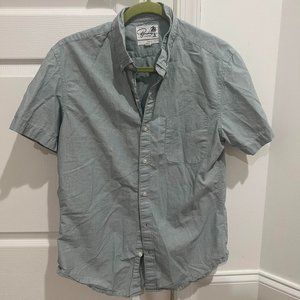 Bonobos Short Sleeve Button Down; Blue Medium Slim Fit